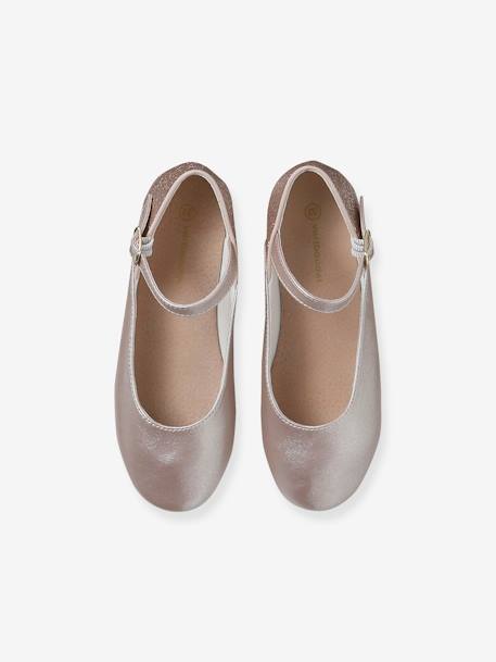 Glittery Ballet Pumps for Girls gold - vertbaudet enfant 