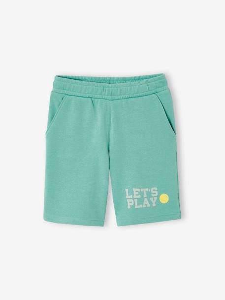 Bermuda sport en molleton garçon menthe - vertbaudet enfant 