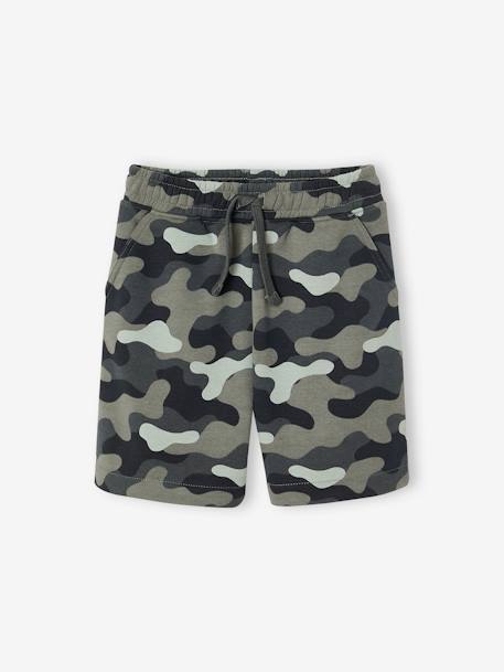 Bermuda facile à enfiler camouflage garçon kaki - vertbaudet enfant 