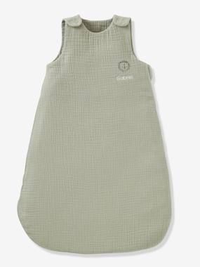 Summer Baby Sleeping Bag in Organic Cotton* Gauze, No Lining - vertbaudet enfant Bedding & Decor-Summer Baby Sleeping Bag in Organic Cotton* Gauze, No Lining