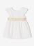 Occasion Wear Dress with Bow at the Back, for Babies white - vertbaudet enfant 