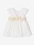 Occasion Wear Dress with Bow at the Back, for Babies white - vertbaudet enfant 