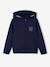 Technical fabric hooded sweatshirt and leggings set for girls navy blue - vertbaudet enfant 