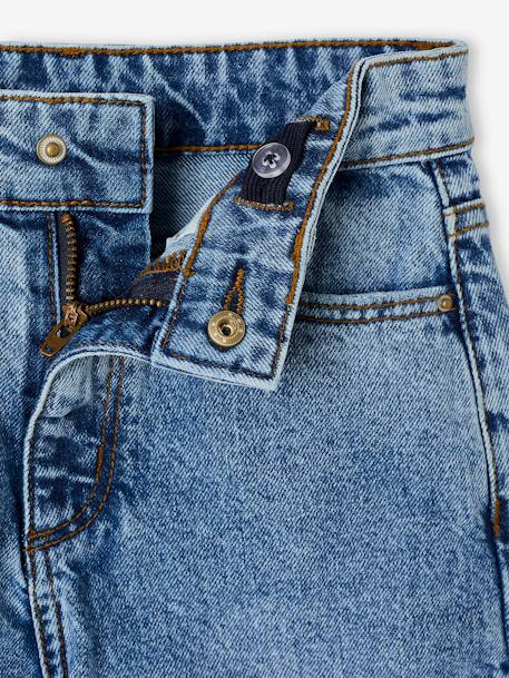 Jean fille large morphologik tour de hanches fin bleu clair+bleu foncé+bleu moyen - vertbaudet enfant 