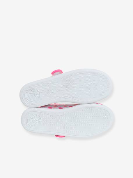 Hook-&-Loop Ballerina Slippers for Children rose - vertbaudet enfant 