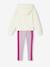 Girls' hooded sweatshirt and leggings sports set lilac - vertbaudet enfant 