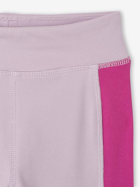 Girls' hooded sweatshirt and leggings sports set lilac - vertbaudet enfant 
