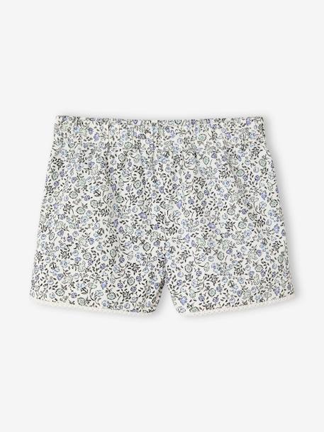 Occasion Wear Blouse + Shorts Set for Girls printed blue - vertbaudet enfant 