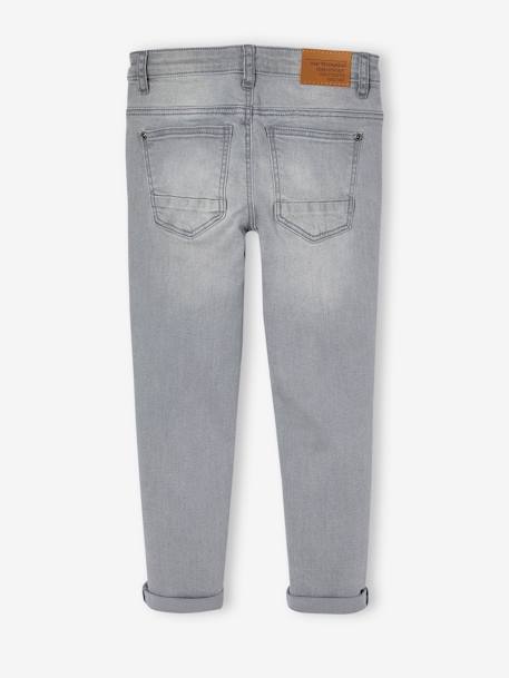 Jean garçon slim morphologique MEDIUM denim black+DENIM BRUT+denim gris+DENIM GRIS FONCE+double stone+STONE - vertbaudet enfant 
