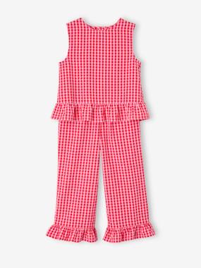 Fille-Ensemble fille blouse pantalon 7/8ème 