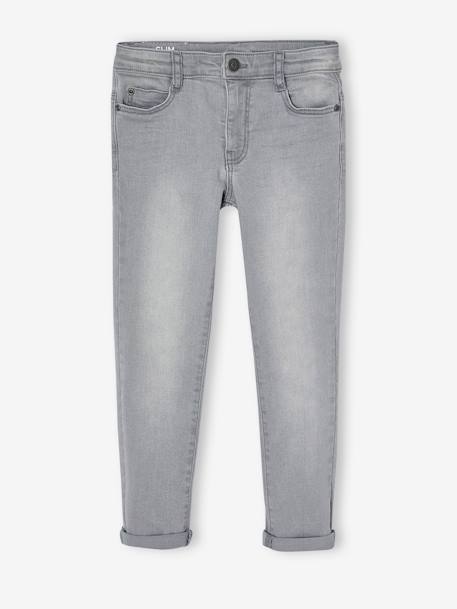 Jean garçon slim morphologique MEDIUM denim black+DENIM BRUT+denim gris+DENIM GRIS FONCE+double stone+STONE - vertbaudet enfant 