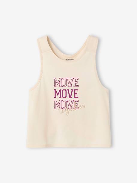 Pack of Tops + Sports Bra for Girls ecru - vertbaudet enfant 