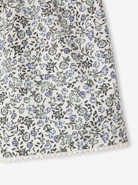 Occasion Wear Blouse + Shorts Set for Girls printed blue - vertbaudet enfant 