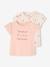 Pack of 2 short-sleeved baby t-shirts - BASICS pale pink - vertbaudet enfant 