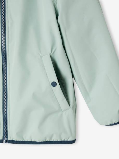 Blouson garçon réversible bleu océan+vert - vertbaudet enfant 