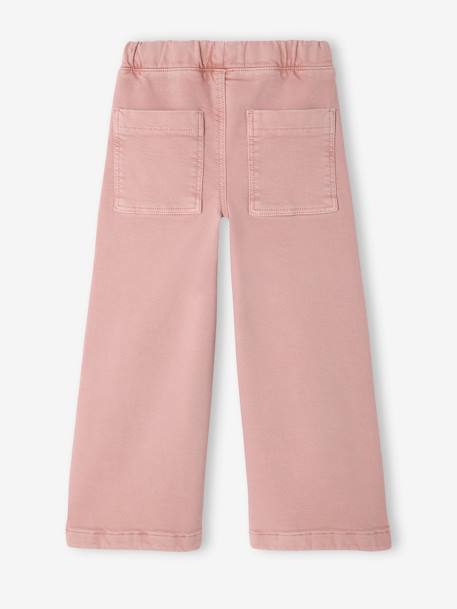 Girls' Basics Large Leggings mauve+navy blue - vertbaudet enfant 