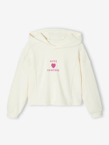 Girls' hooded sweatshirt and leggings sports set lilac - vertbaudet enfant 