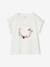 Occasion Wear T-Shirt with Floral Wreath, for Girls white - vertbaudet enfant 
