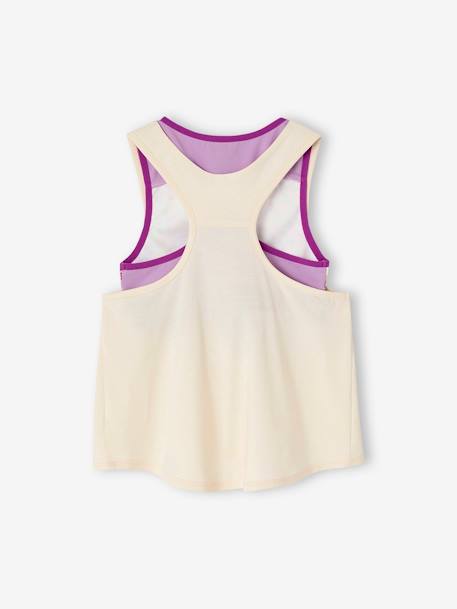 Pack of Tops + Sports Bra for Girls ecru - vertbaudet enfant 