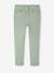 Pantalon fille slim morphologique fin anthracite+rose poudré+vert sauge - vertbaudet enfant 