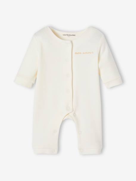 Ensemble naissance 4 pièces bébé spécial prématuré coffret cadeau écru - vertbaudet enfant 