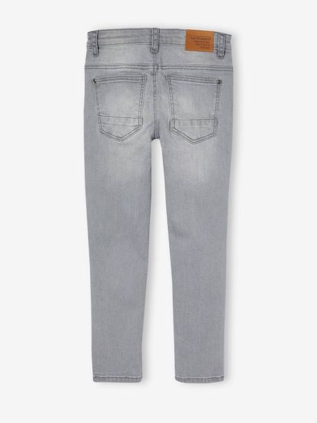 Slim morphological jeans for boys size medium black denim+Dark Blue+Dark Grey+Denim Blue+denim grey+double stone - vertbaudet enfant 