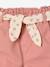 Paperbag Shorts with Belt for Babies grey green+rose - vertbaudet enfant 