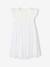 Dual Fabric Occasion Wear Dress in Broderie Anglaise & Tulle, for Girls white - vertbaudet enfant 