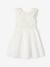 Occasion Wear Dress with Embroidered Iridescent Flowers, for Girls white - vertbaudet enfant 