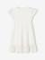 Crossover Occasion Wear Dress, Embroidered Tulle Details, for Girls white - vertbaudet enfant 