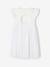 Dual Fabric Occasion Wear Dress in Broderie Anglaise & Tulle, for Girls white - vertbaudet enfant 
