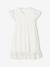 Crossover Occasion Wear Dress, Embroidered Tulle Details, for Girls white - vertbaudet enfant 