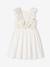 Occasion Wear Dress with Embroidered Iridescent Flowers, for Girls white - vertbaudet enfant 