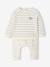 Ensemble bébé sweat et pantalon BEIGE CLAIR RAYE+rose pâle - vertbaudet enfant 