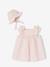 Ensemble robe et capeline bébé fille coffret cadeau rose pâle - vertbaudet enfant 