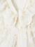 Occasion Wear Playsuit with Iridescent Flowers for Girls white - vertbaudet enfant 