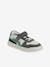 Basket enfant garçon cuir à scratchs et lacets élastiqués lot blanc+lot vert - vertbaudet enfant 