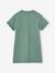 Girls' dress in lightweight fleece green+marl grey+sage green+striped blue - vertbaudet enfant 