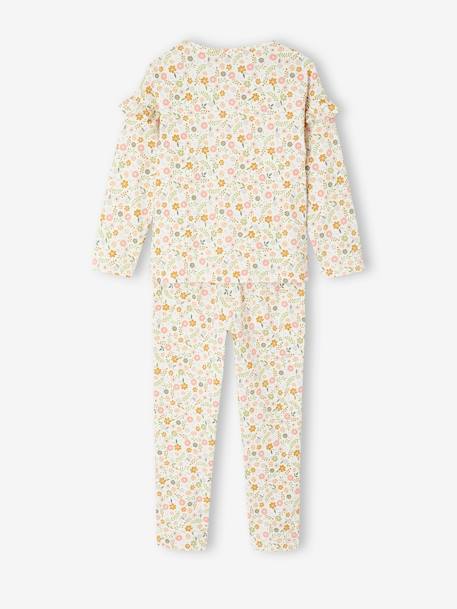 Pack of 2 Flower Power Pyjamas, BASICS pale blue - vertbaudet enfant 