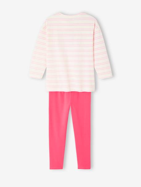 Lot de 2 pyjamas fille flower power BASICS fuchsia - vertbaudet enfant 