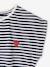 2-in-1 effect dress for girls ecru+navy blue+printed white+vanilla - vertbaudet enfant 