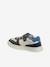 Basket enfant garçon cuir à scratchs et lacets élastiqués lot blanc+lot vert - vertbaudet enfant 