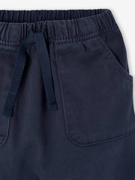 Serge twill baby trousers navy blue - vertbaudet enfant 