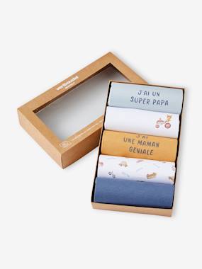 Bébé-Lot de 5 bodies bébé garçon manches courtes coffret cadeau