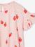 Strawberry print frill dress for girls pale pink - vertbaudet enfant 