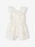 Occasion Wear Playsuit with Iridescent Flowers for Girls white - vertbaudet enfant 