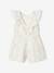 Occasion Wear Playsuit with Iridescent Flowers for Girls white - vertbaudet enfant 
