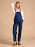Salopette en jean de grossesse forme large denim brut - vertbaudet enfant 