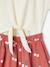 2-in-1 effect dress for girls ecru+navy blue+printed white+vanilla - vertbaudet enfant 