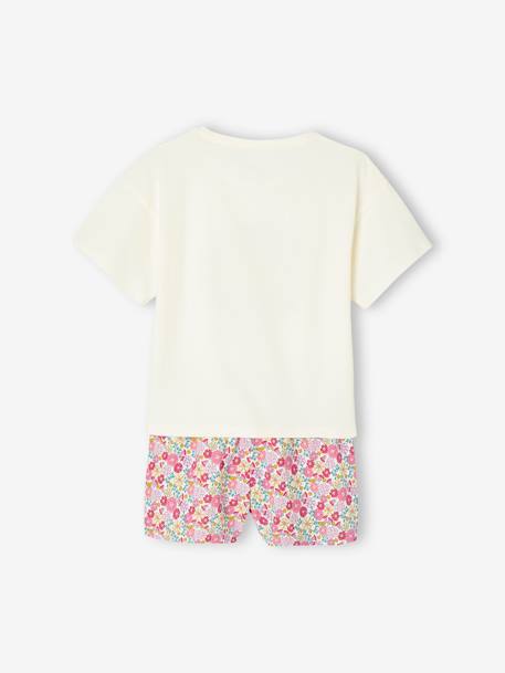 Lot de 2 pyjamas fille flower power BASICS fuchsia - vertbaudet enfant 